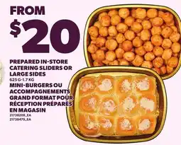 Independent Grocer CATERING SLIDERS OR LARGE SIDES, 625 G-1,7 KG offer
