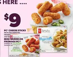 Independent Grocer PC CHEESE STICKS, 345/454G offer