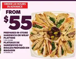 Independent Grocer PREPARED IN-STORE SANDWICH OR WRAP PLATTERS offer