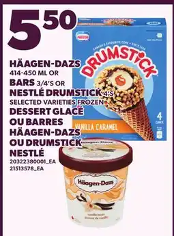 Independent Grocer HÄAGEN-DAZS BARS, 3/'S OR NESTLÉ DRUMSTICK, 4/'S offer