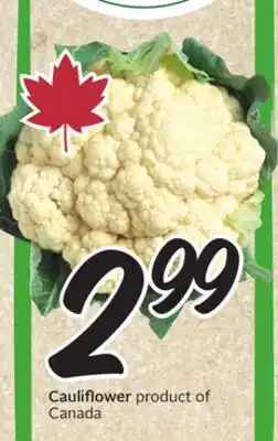 Sobeys Cauliflower offer