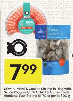 Sobeys Cooked Shrimp in Ring with Sauce offer