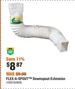 Home Depot FLEX-A-SPOUT Downspout Extension offer