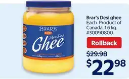 Walmart Brar's Desi Ghee offer