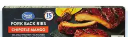 Walmart Great Value fully cooked pork back ribs offer