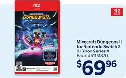 Walmart Minecraft Dungeons II for Nintendo Switch 2 or Xbox Series X offer