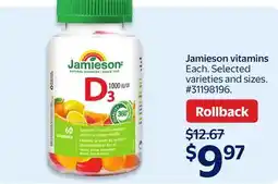 Walmart Jamieson vitamins offer