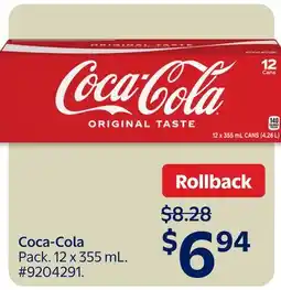Walmart Coca-Cola Pop offer