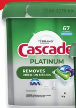 Walmart Cascade dishwasher tabs offer