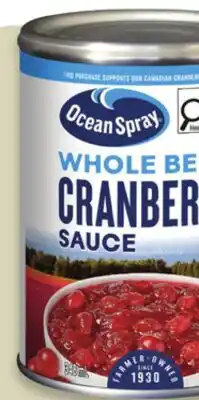 Walmart Ocean Spray cranberry sauce offer