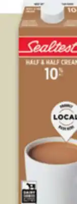 Walmart Sealtest 5% or 10% cream offer