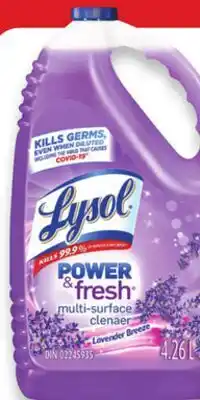 Walmart Lysol multi-surface cleaner offer