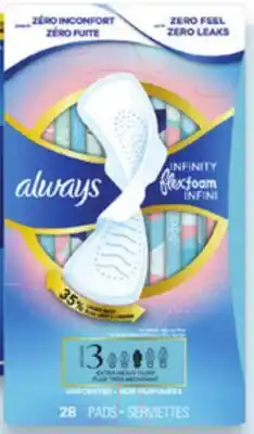 Walmart Always premium pads offer
