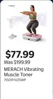 Walmart MERACH Vibrating Muscle Toner offer