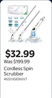 Walmart Cordless Spin Scrubber offer