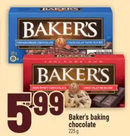 Marché Adonis Baker's baking chocolate offer