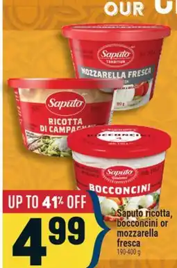 Marché Adonis Saputo ricotta, bocconcini or mozzarella fresca offer