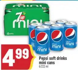 Marché Adonis Pepsi soft drinks mini cans offer