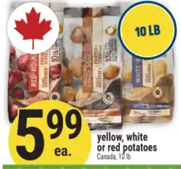 Marché Adonis yellow, white or red potatoes offer