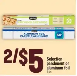 Marché Adonis Selection parchment or aluminum foil offer