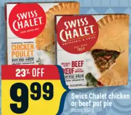 Marché Adonis Swiss Chalet chicken or beef pot pie offer