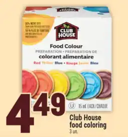 Marché Adonis Club House food coloring offer