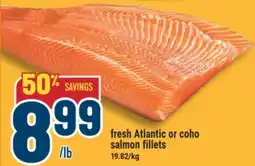 Marché Adonis fresh Atlantic or coho salmon fillets offer