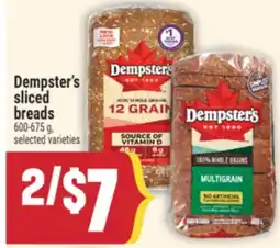 Marché Adonis Dempster's sliced breads offer