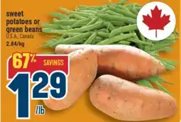 Marché Adonis SWEET POTATOES OR GREEN BEANS offer