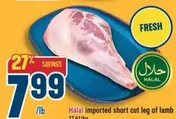 Marché Adonis Halal imported short cut leg of lamb offer