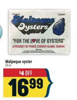 Marché Adonis Malpeque oyster offer