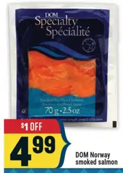 Marché Adonis DOM Norway smoked salmon offer