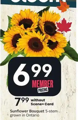 Sobeys Sunflower Bouquet offer