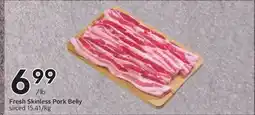 Sobeys Fresh Skinless Pork Belly offer