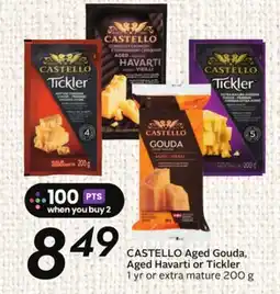 Sobeys CASTELLO Aged Gouda, Aged Havarti or Tickler offer