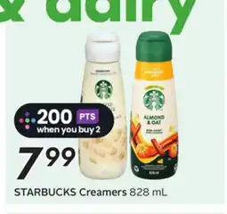 Sobeys STARBUCKS Creamers offer