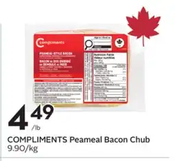 Sobeys COMPLIMENTS Peameal Bacon Chub offer