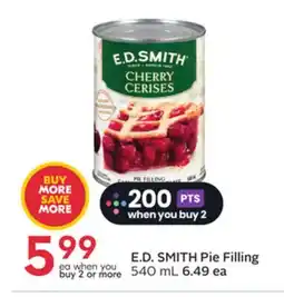 Sobeys Pie Filling offer