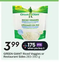 Sobeys GREEN GIANT Riced Veggies or Restaurant Sides offer