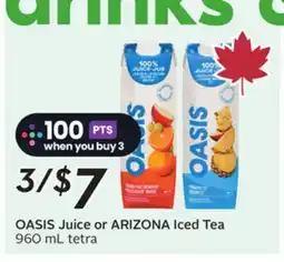Sobeys Juice or ARIZONA Iced Tea offer