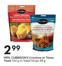 Sobeys MRS. CUBBISON'S Croutons or Texas Toast offer