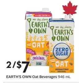 Sobeys Oat Beverages offer