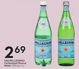 Sobeys SAN PELLEGRINO Carbonated Mineral Water offer