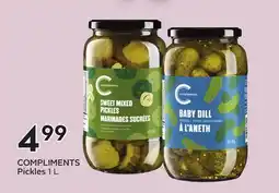 Sobeys COMPLIMENTS Pickles offer