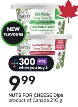 Sobeys NUTS FOR CHEESE Dips offer