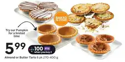 Sobeys Almond or Butter Tarts offer