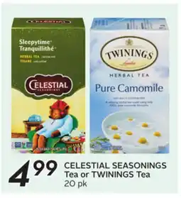 Sobeys CELESTIAL SEASONINGS Tea or TWININGS Tea offer