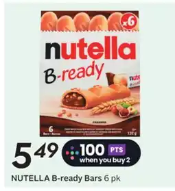 Sobeys NUTELLA B-ready Bars offer