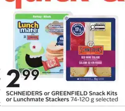 Sobeys Snack Kits or Lunchmate Stackers offer