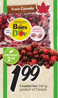 Sobeys Cranberries offer